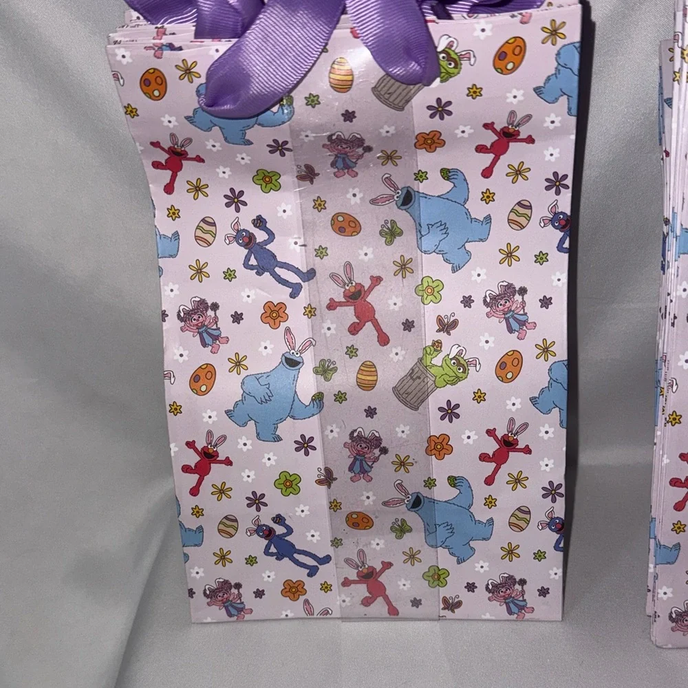 Bundle of 2 Sets of 13 Sesame Street Easter Treat Bags Lavender Party Favors
